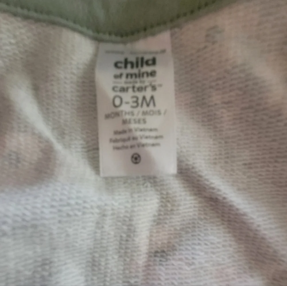 Nwot Carters Pale Blue Pink Floral Hoodie Sweatpants Lounge Set Size 0/6 Months